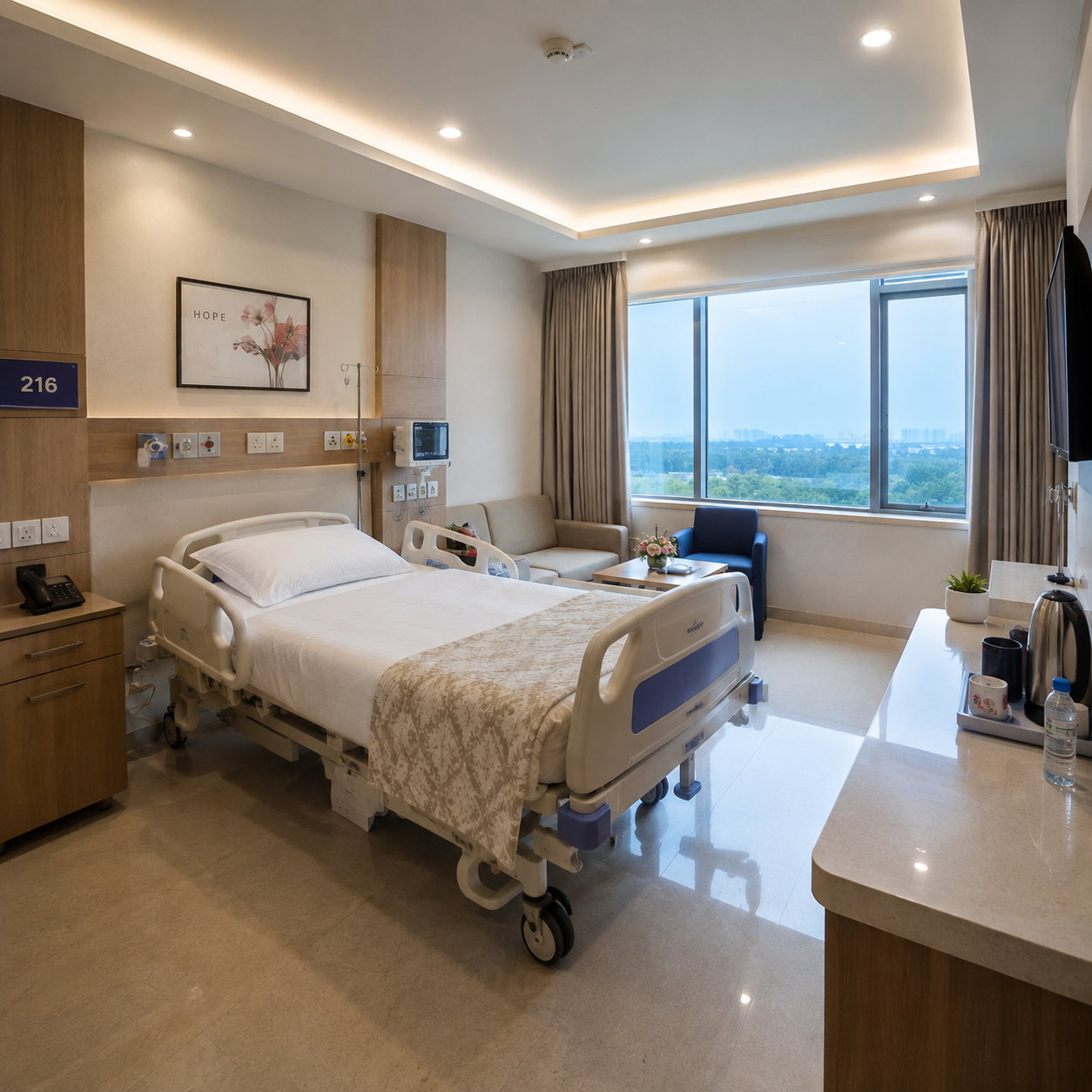 Private patient room